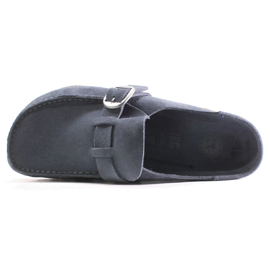 Birkenstock Buckley Suede Leather Unisex Sandals#color_navy