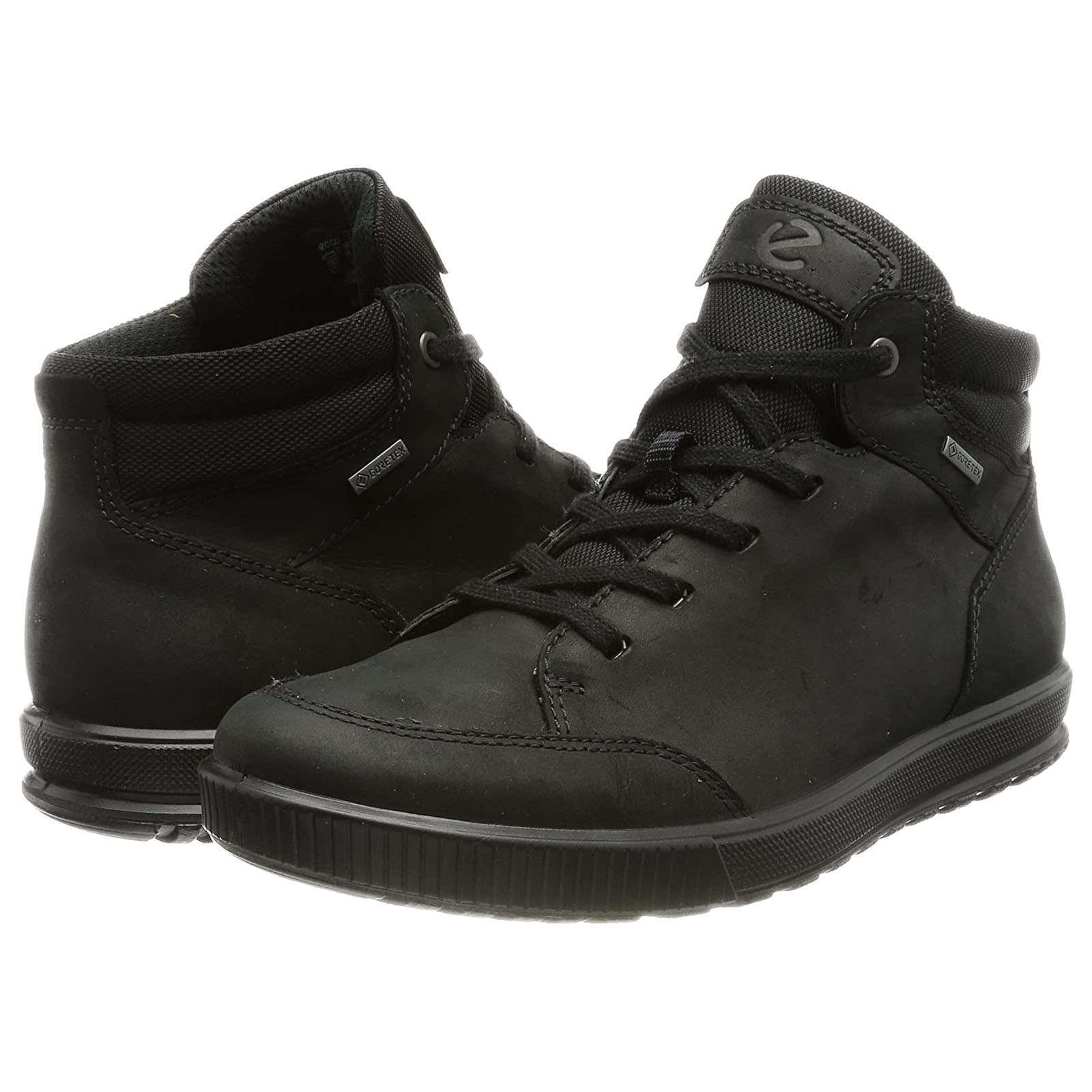Ecco Ennio 534394 Leather Textile Mens Trainers#color_black