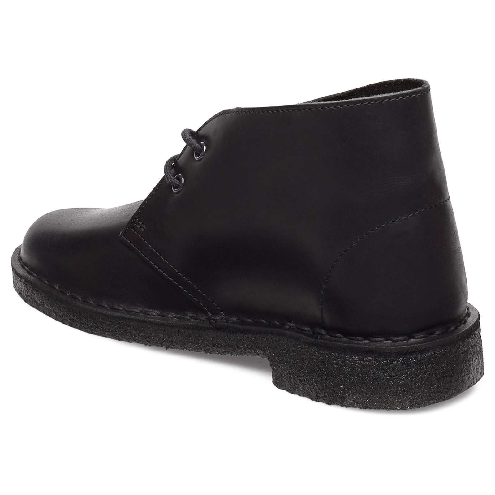 Clarks Originals Desert Boot Leather Women's Boots#color_black polished