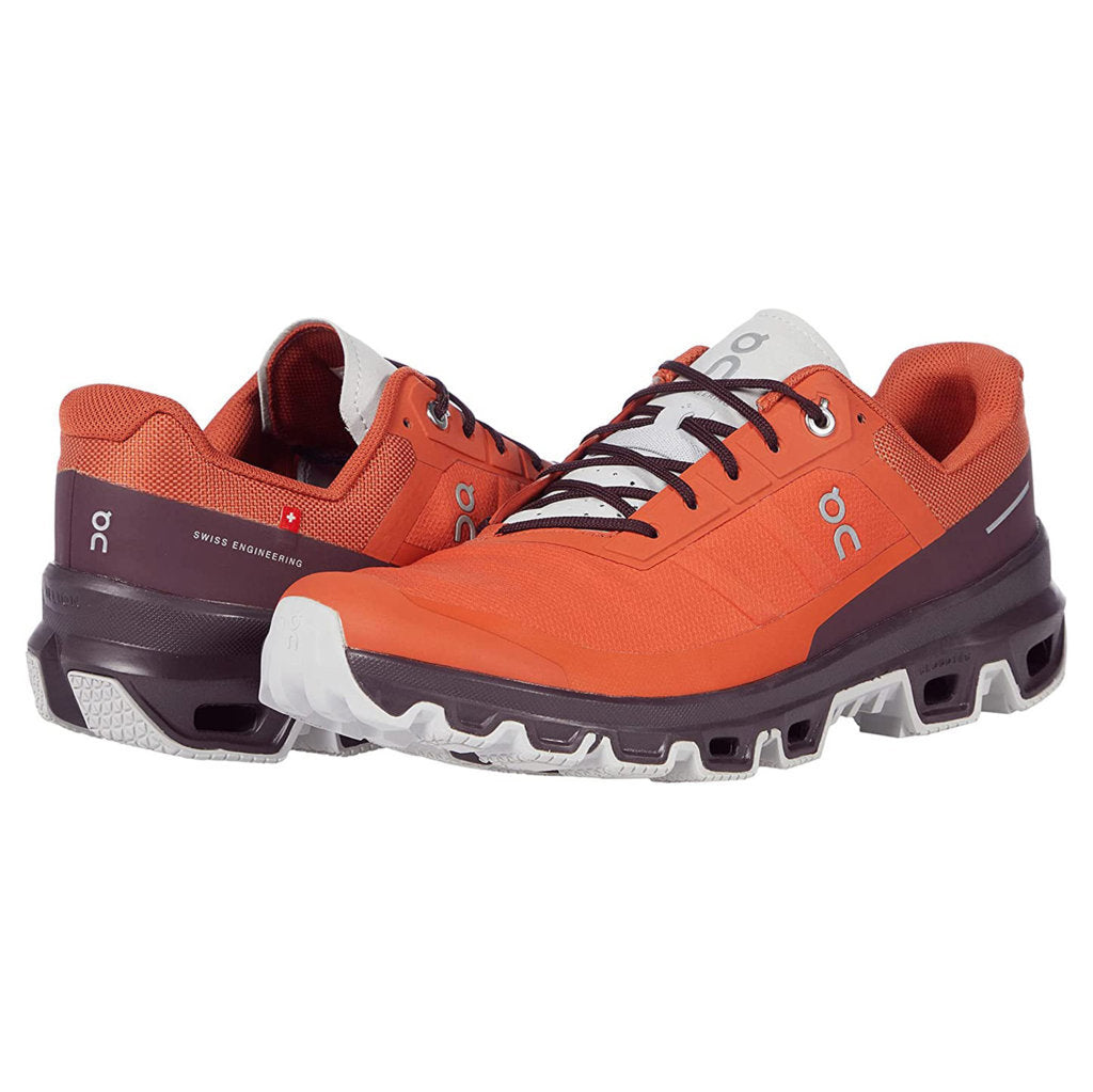 On Running Cloudventure Textile Men's Low-Top Trainers#color_flare mulberry