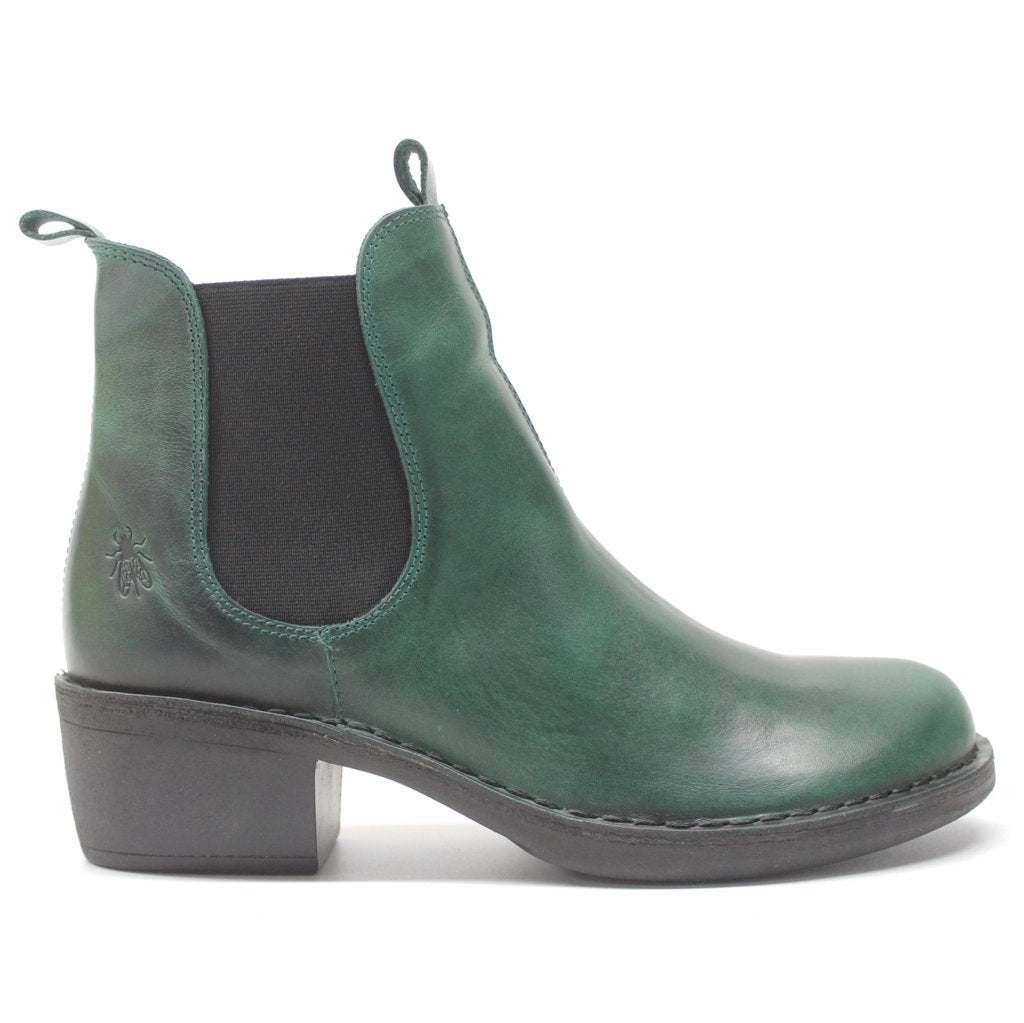 Fly London MEME030FLY Rug Leather Womens Boots#color_shamrock green