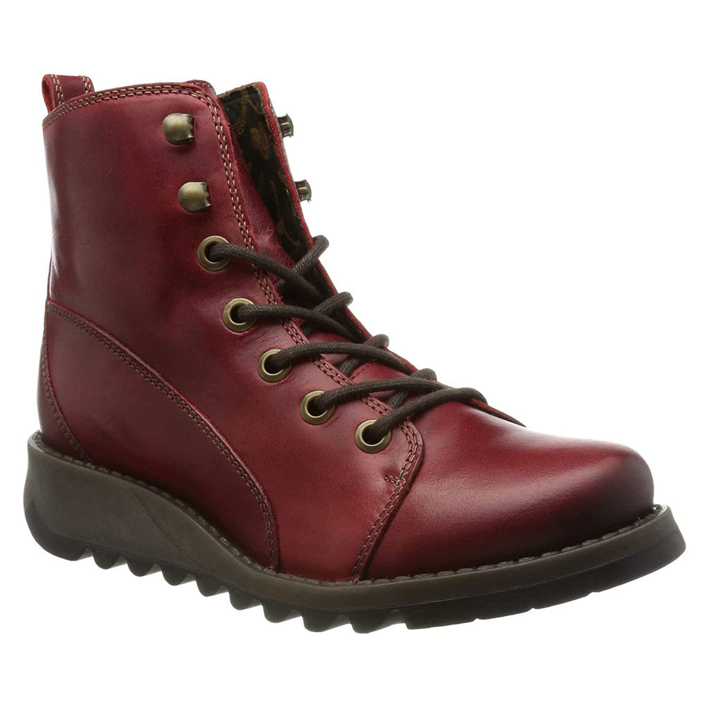 Fly London SORE813FLY Rug Leather Womens Boots#color_red