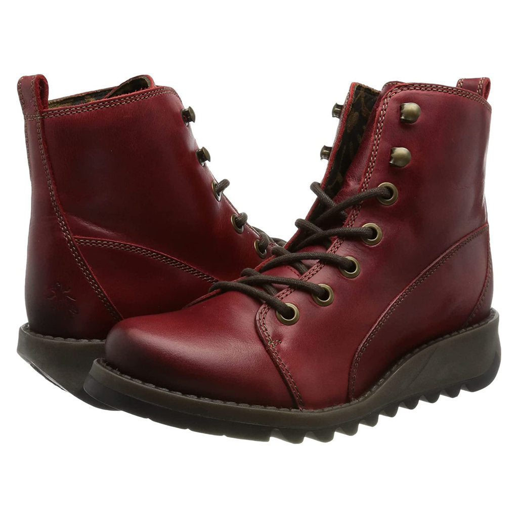 Fly London SORE813FLY Rug Leather Womens Boots#color_red