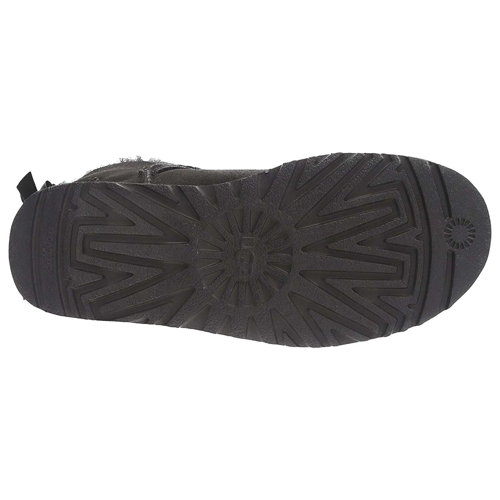 UGG Bailey Bow II Water Resistant Suede Sheepskin Women's Winter Boots#color_black
