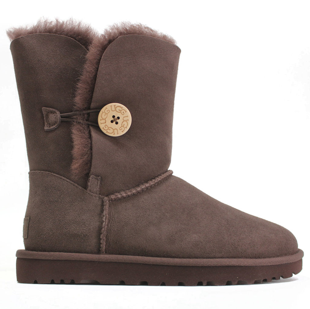 UGG Short Bailey Button II Suede Sheepskin Women's Winter Boots#color_burnt cedar