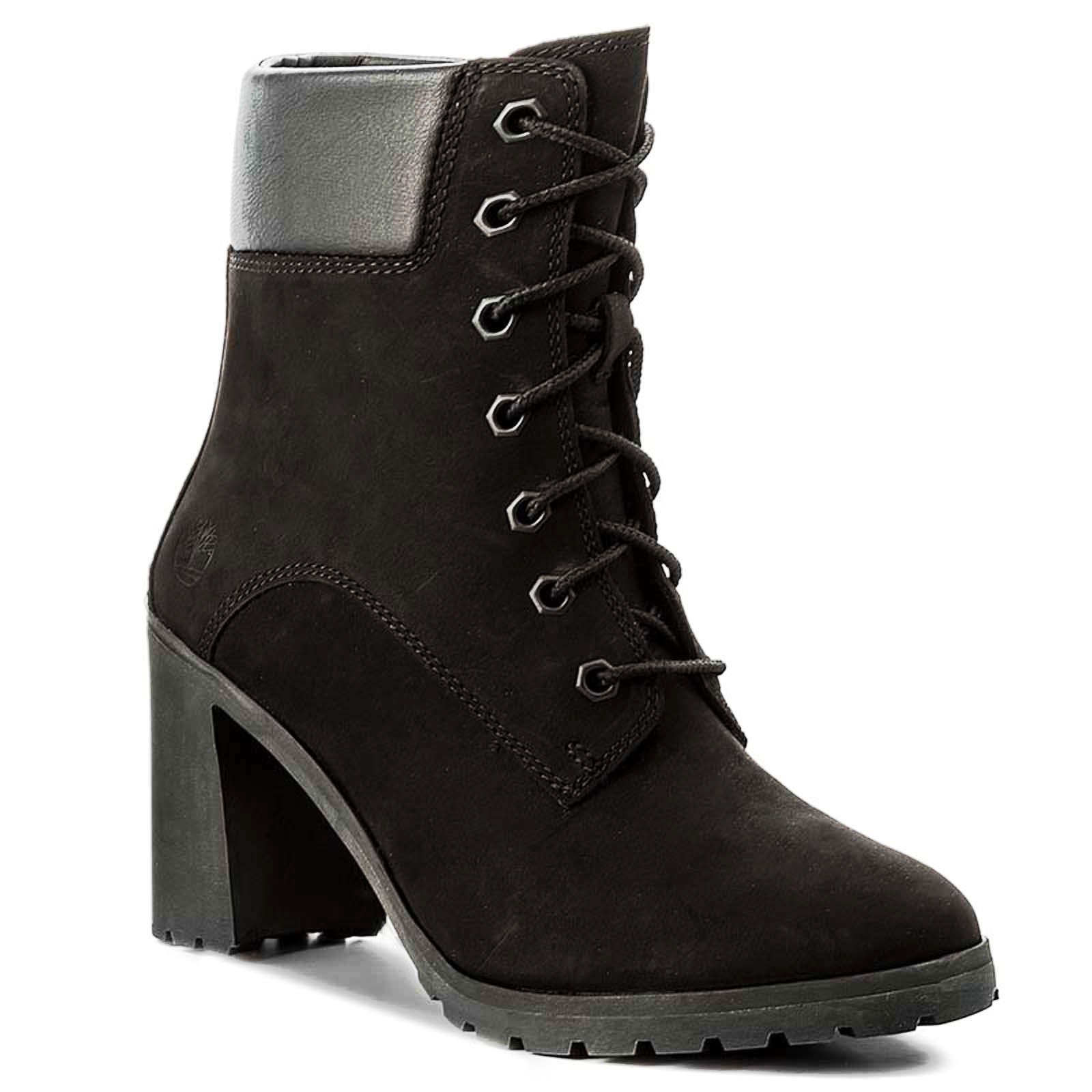Timberland Allington 6 Inch Nubuck Womens Boots#color_black