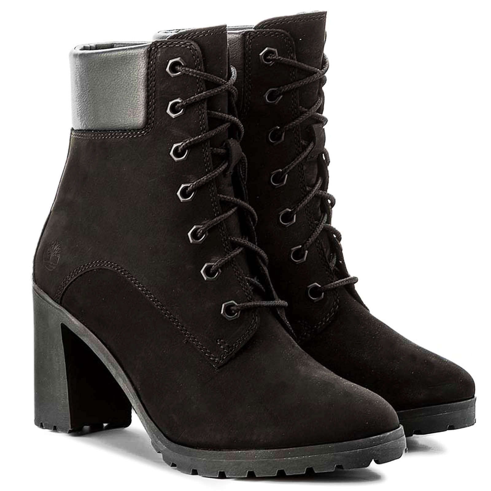 Timberland Allington 6 Inch Nubuck Womens Boots#color_black