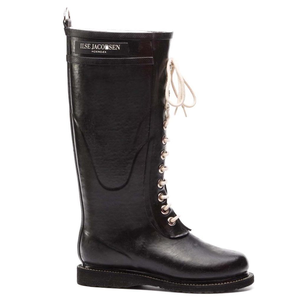 Ilse Jacobsen Womens Boots Rub1 Casual Lace-Up Calf Length Rubber - UK 5.5