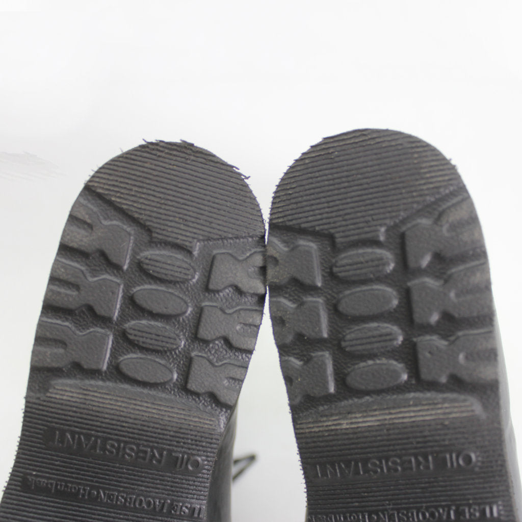 Ilse Jacobsen Womens Boots Rub15 Casual Lace-Up Mid Calf Wellington Rubber - UK 5.5