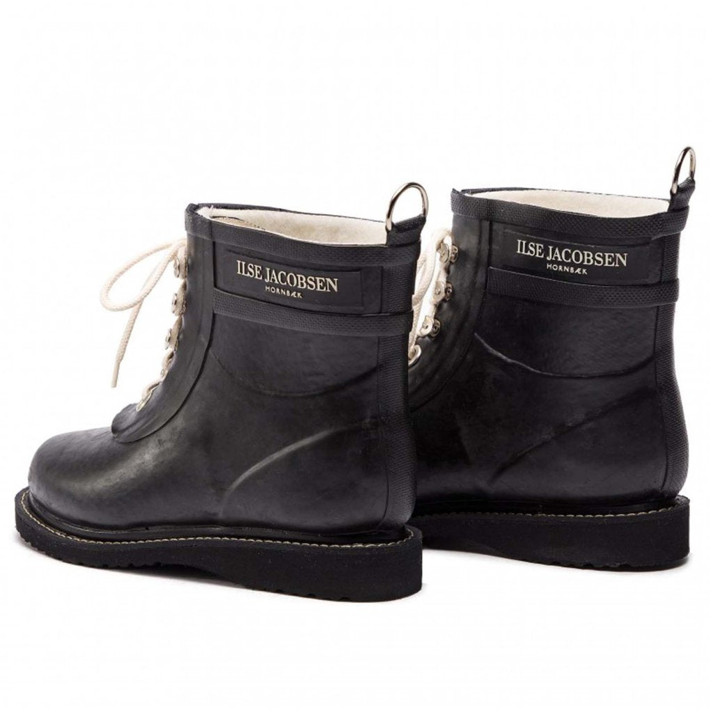 Ilse Jacobsen Womens Boots Rub2 Casual Lace-Up Ankle Wellington Rubber - UK 6.5