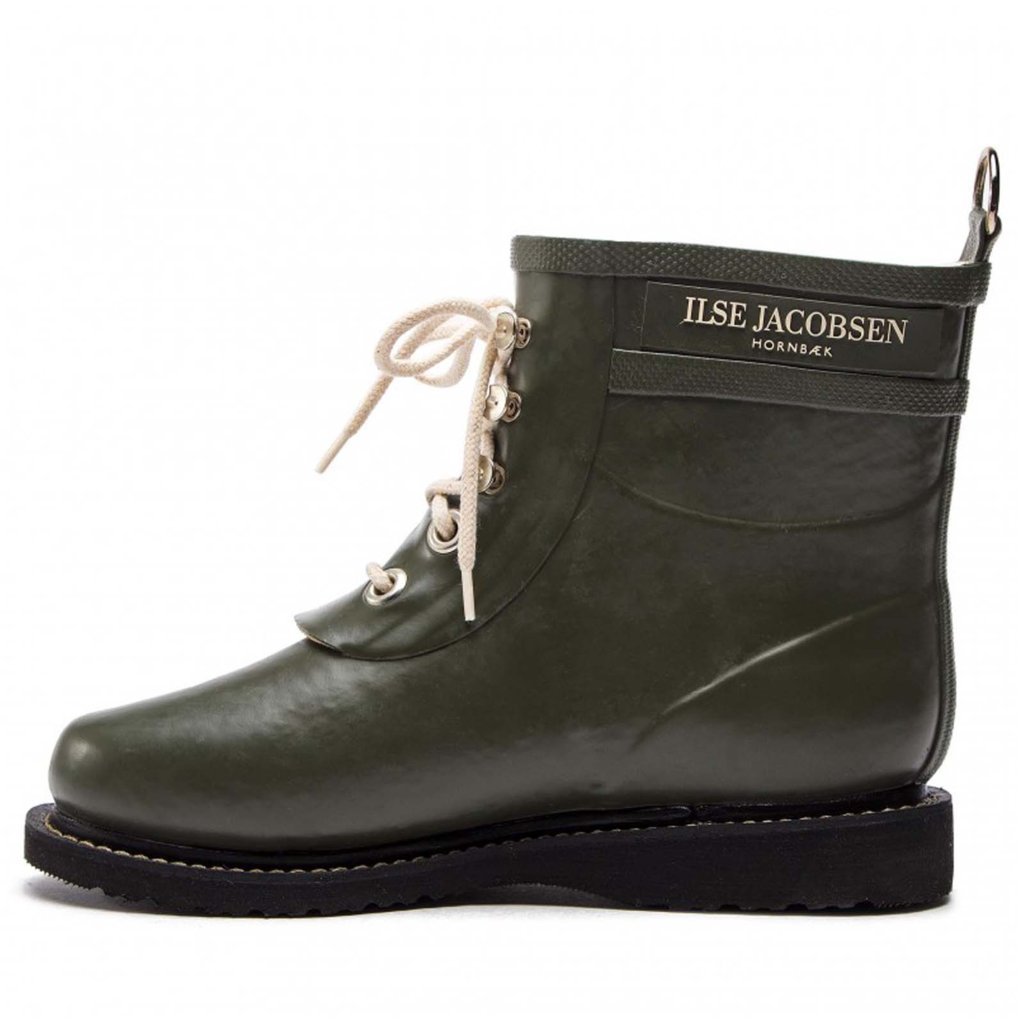 Ilse Jacobsen Rub2 Rubber Womens Boots#color_army