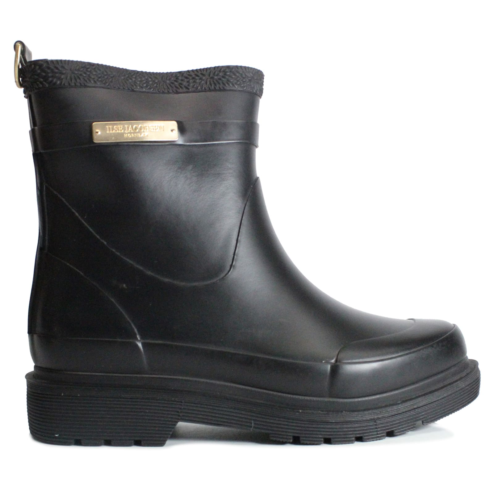 Ilse Jacobsen Rub320 Rubber Women's Short Wellington Boots#color_black
