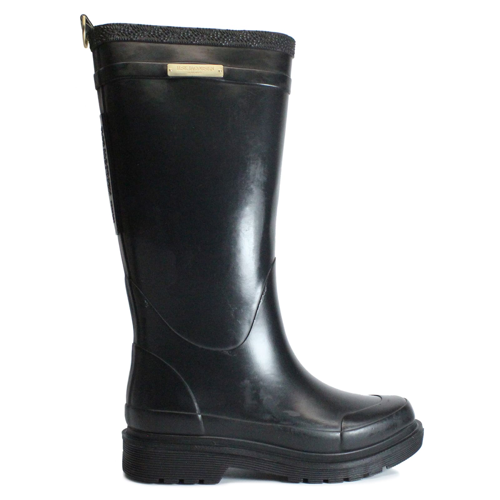Ilse Jacobsen Rub350 Rubber Women's Tall Wellington Boots#color_black