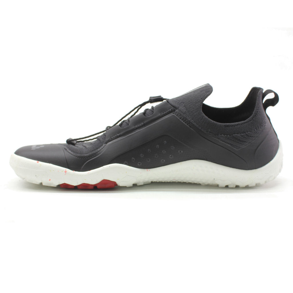 Vivobarefoot Primus Trail Knit FG Textile Synthetic Mens Trainers#color_obsidian white