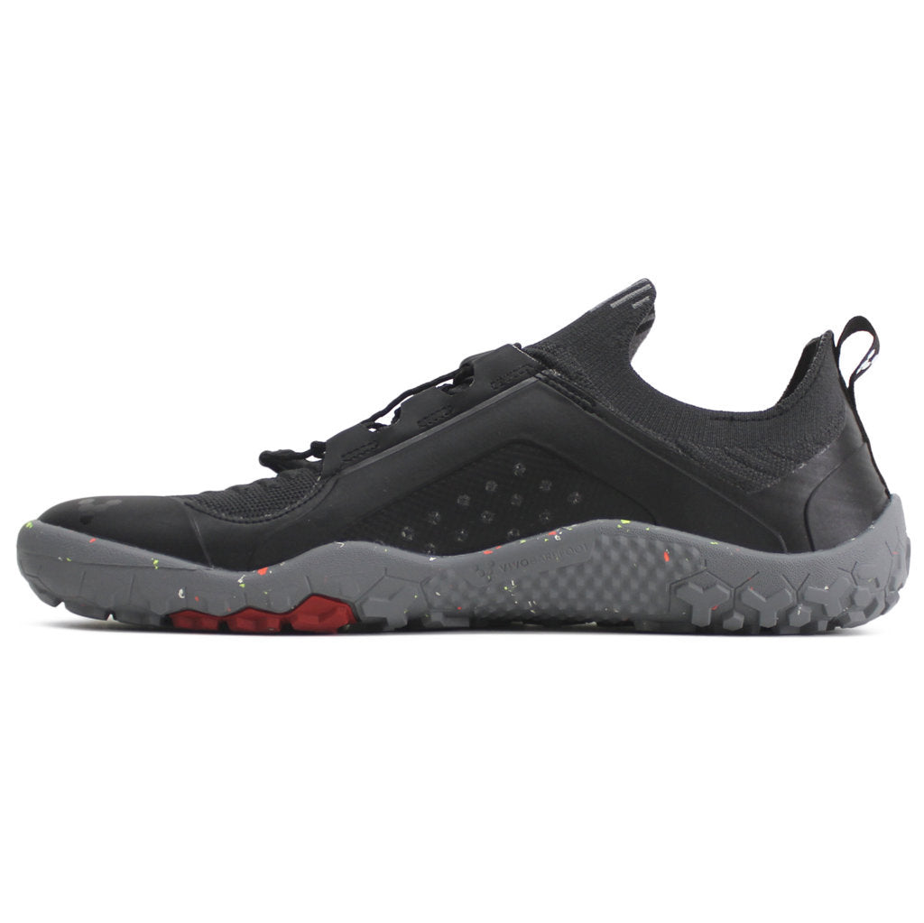 Vivobarefoot Primus Trail Knit FG Textile Synthetic Mens Trainers#color_obsidian grey