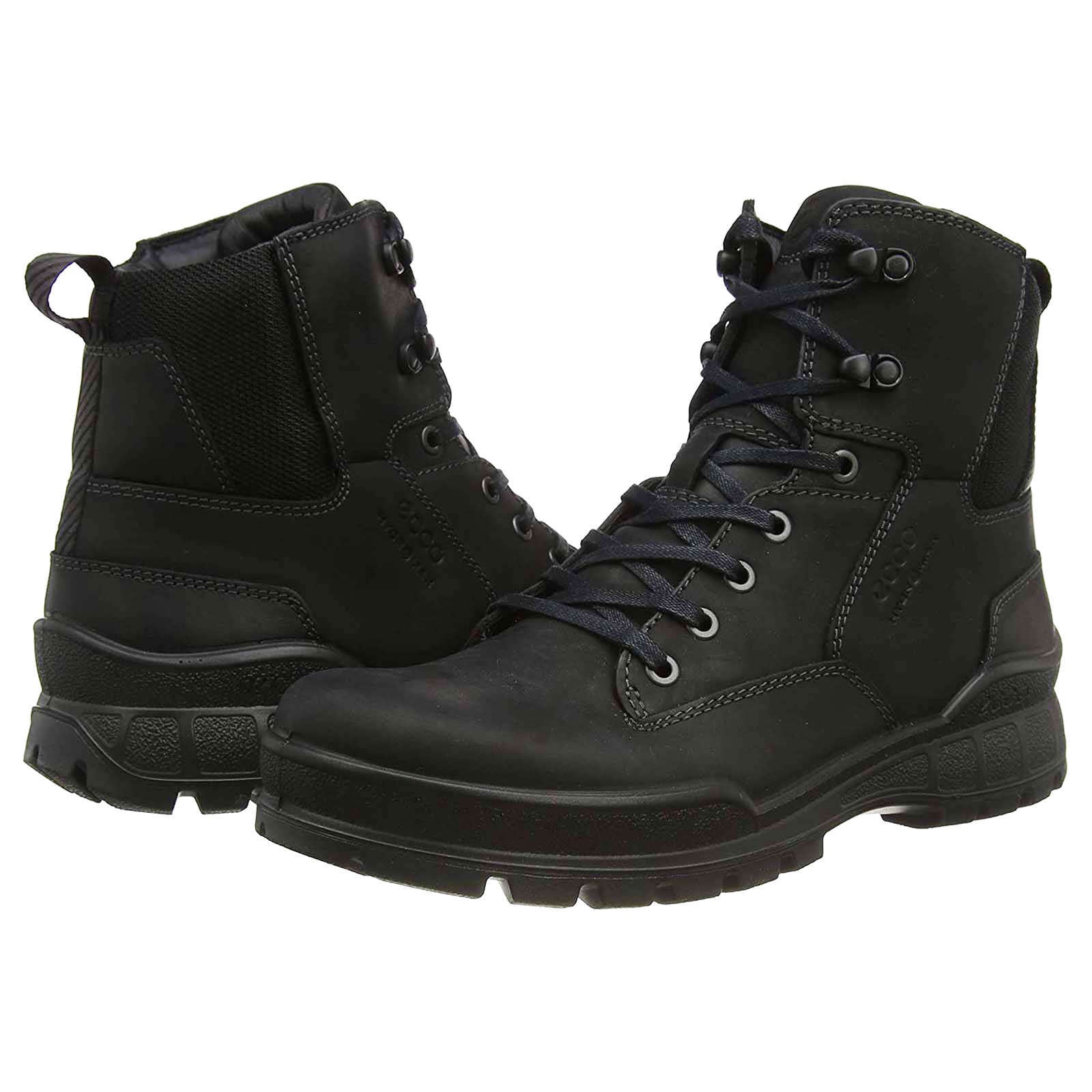 Ecco Track 25 831834 Leather Mens Boots#color_black