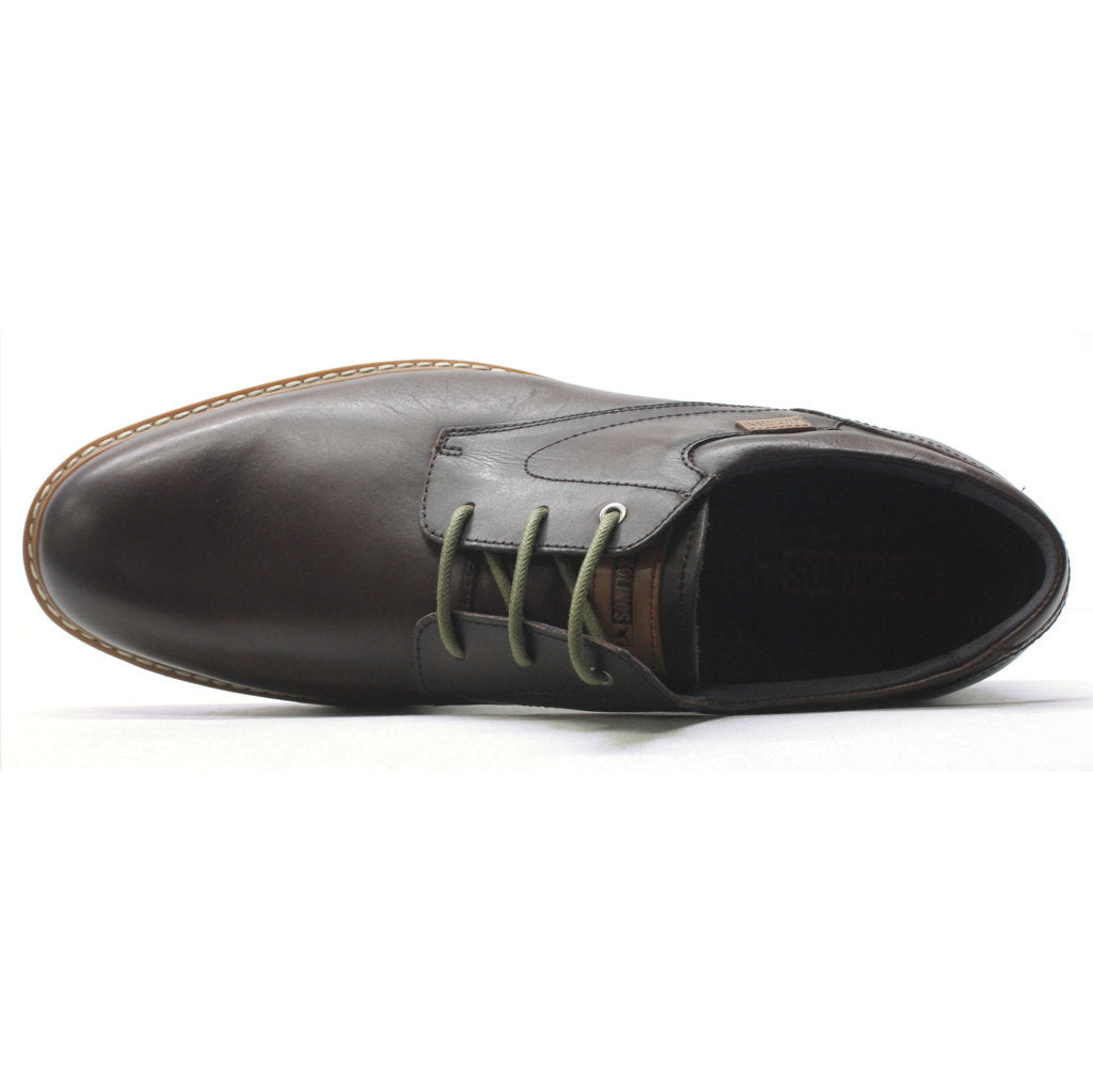 Pikolinos Avila Leather Mens Shoes#color_olmo
