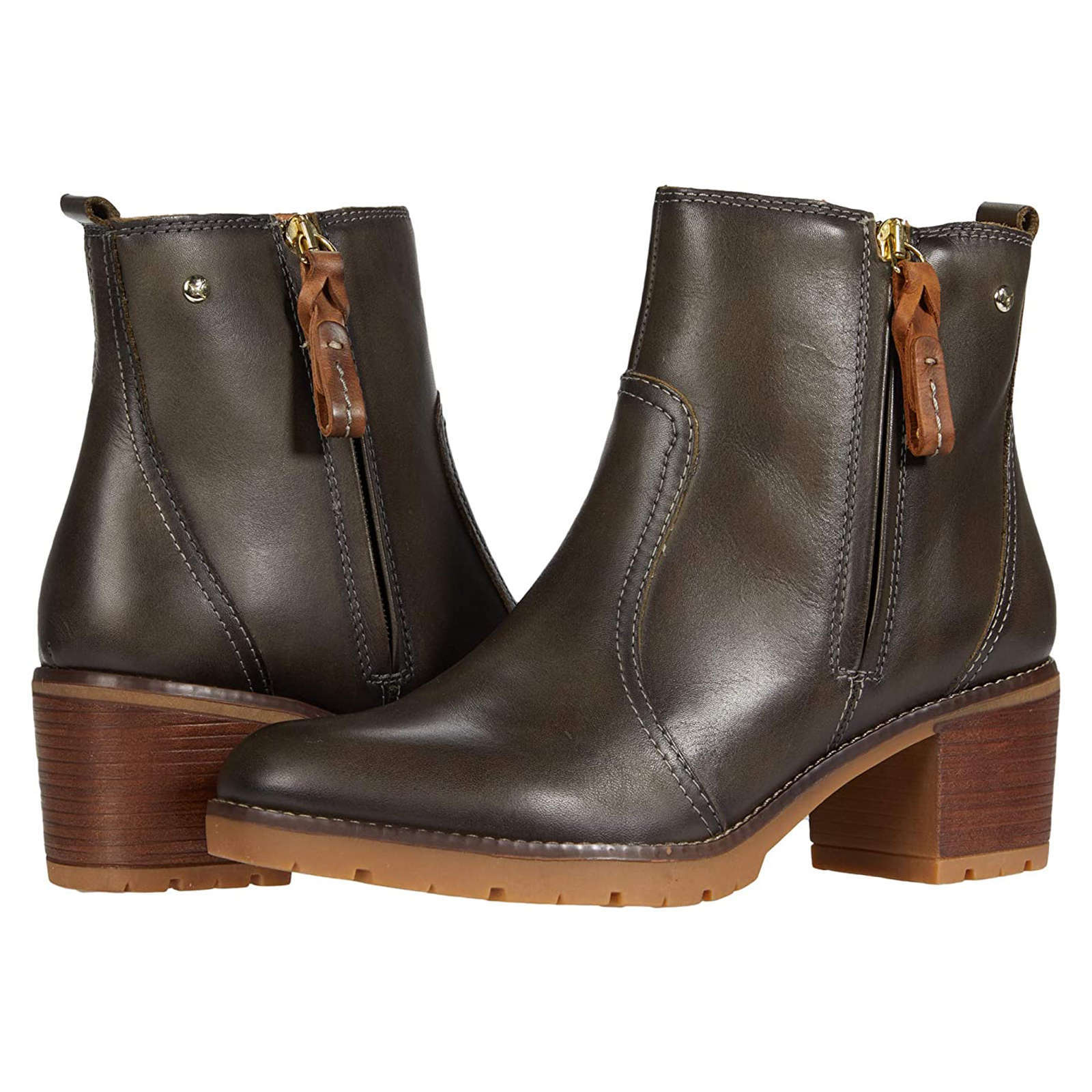 Pikolinos Llanes Leather Womens Boots#color_seamoss