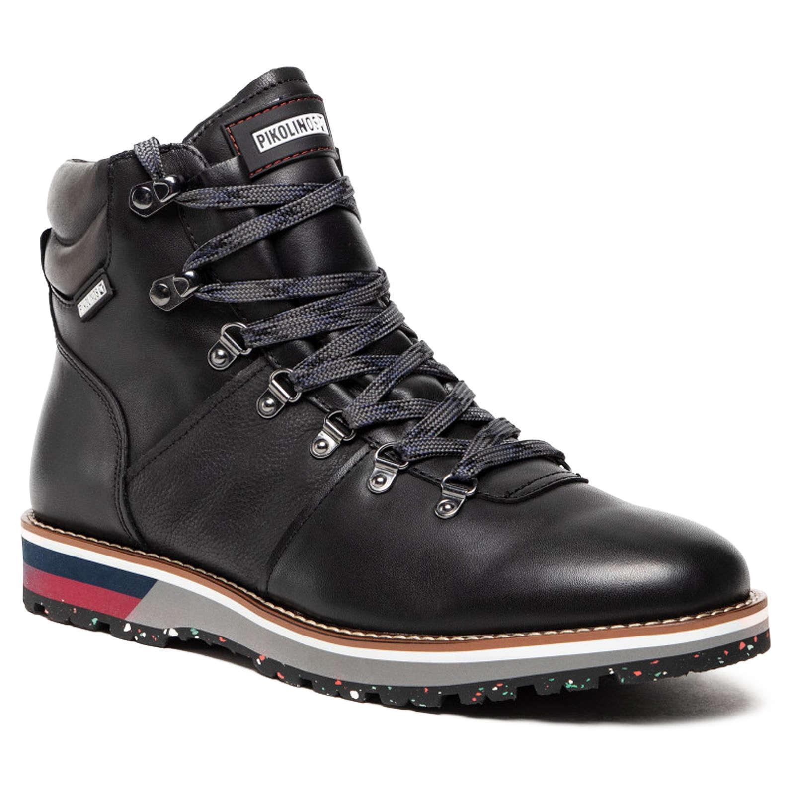 Pikolinos Pirineos Leather Mens Boots#color_black