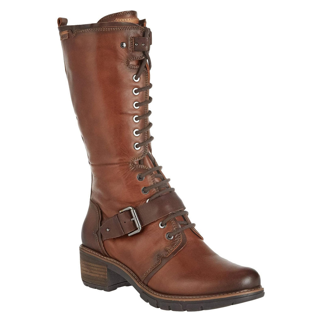 Pikolinos San Sebastia W1T Leather Womens Boots#color_caoba