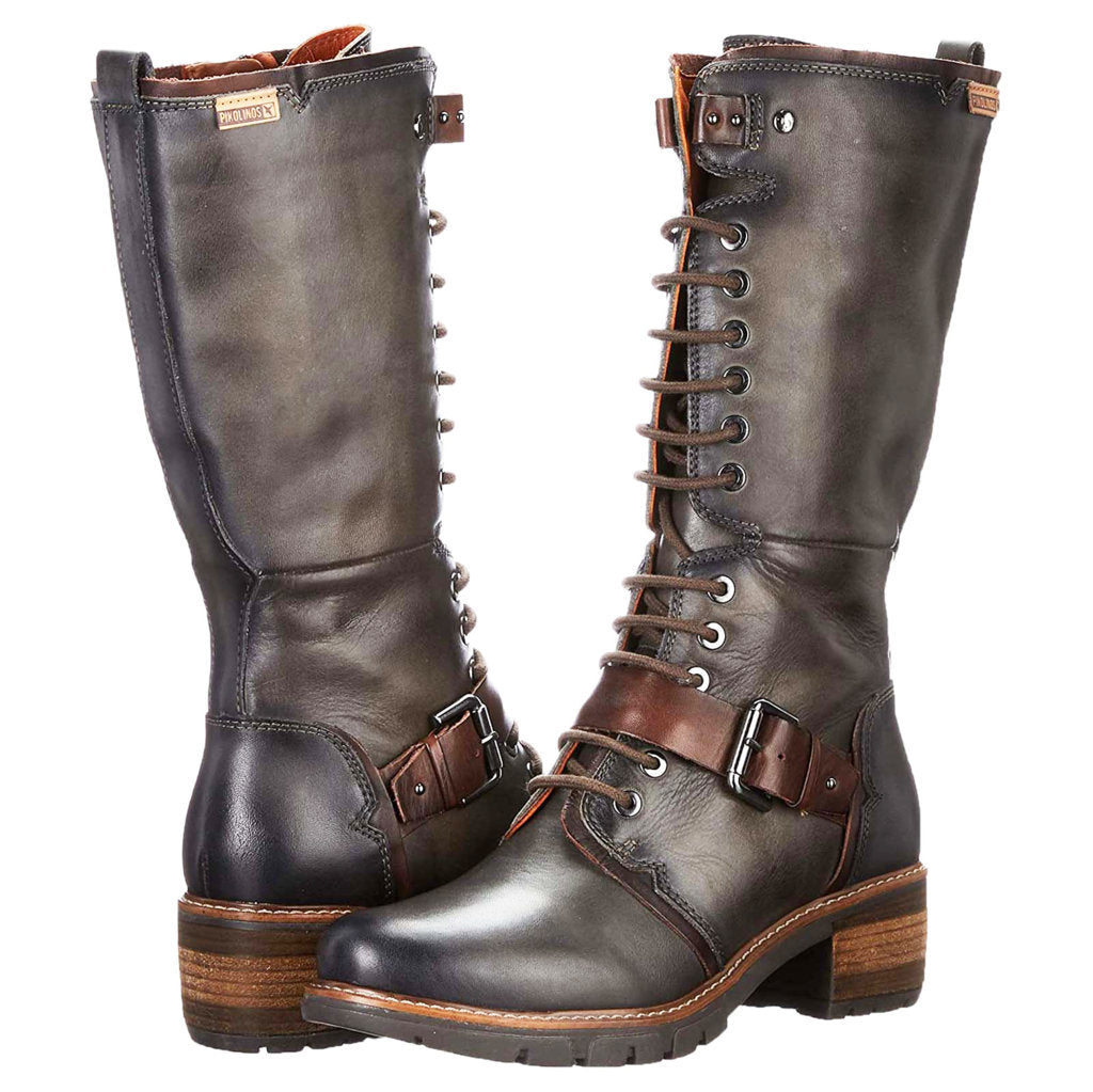 Pikolinos San Sebastia W1T Leather Womens Boots#color_lead