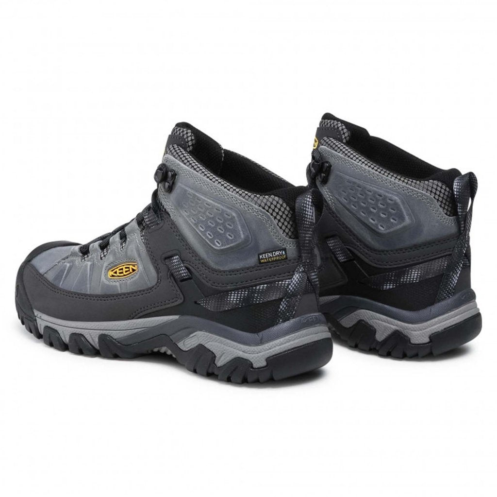 Keen Targhee III Mid Waterproof Leather Men's Hiking Boots#color_drizzle keen yellow