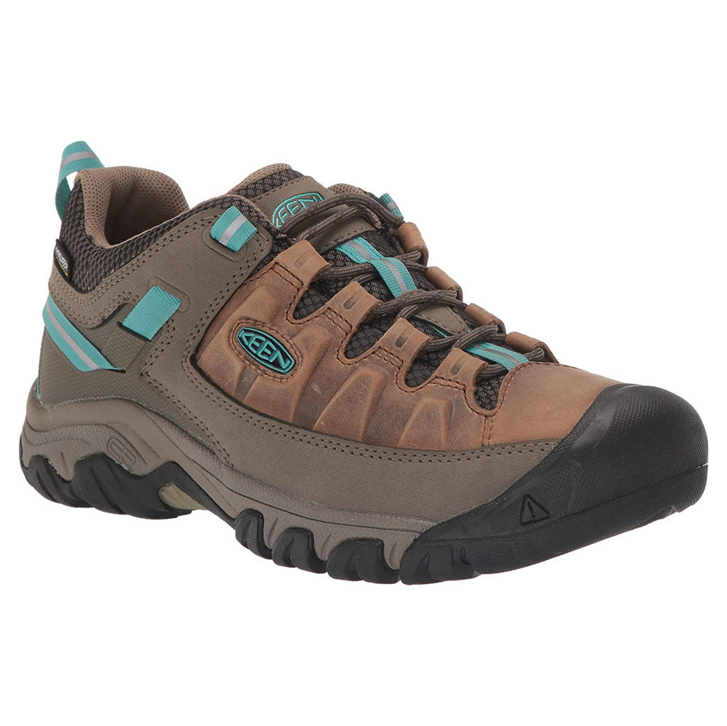 Keen Targhee III Waterproof Leather Women's Hiking Trainers#color_toasted coconut porcelain
