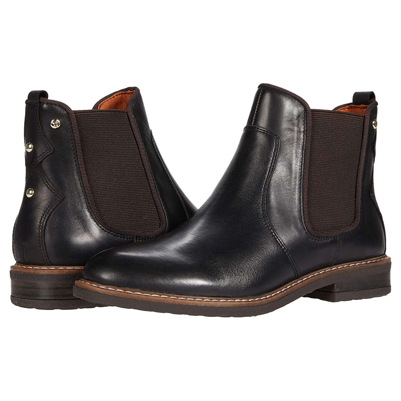 Pikolinos Aldaya Leather Womens Boots#color_black
