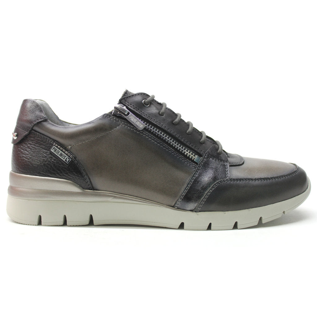 Pikolinos Cantabria W4R Leather Womens Trainers#color_dark grey