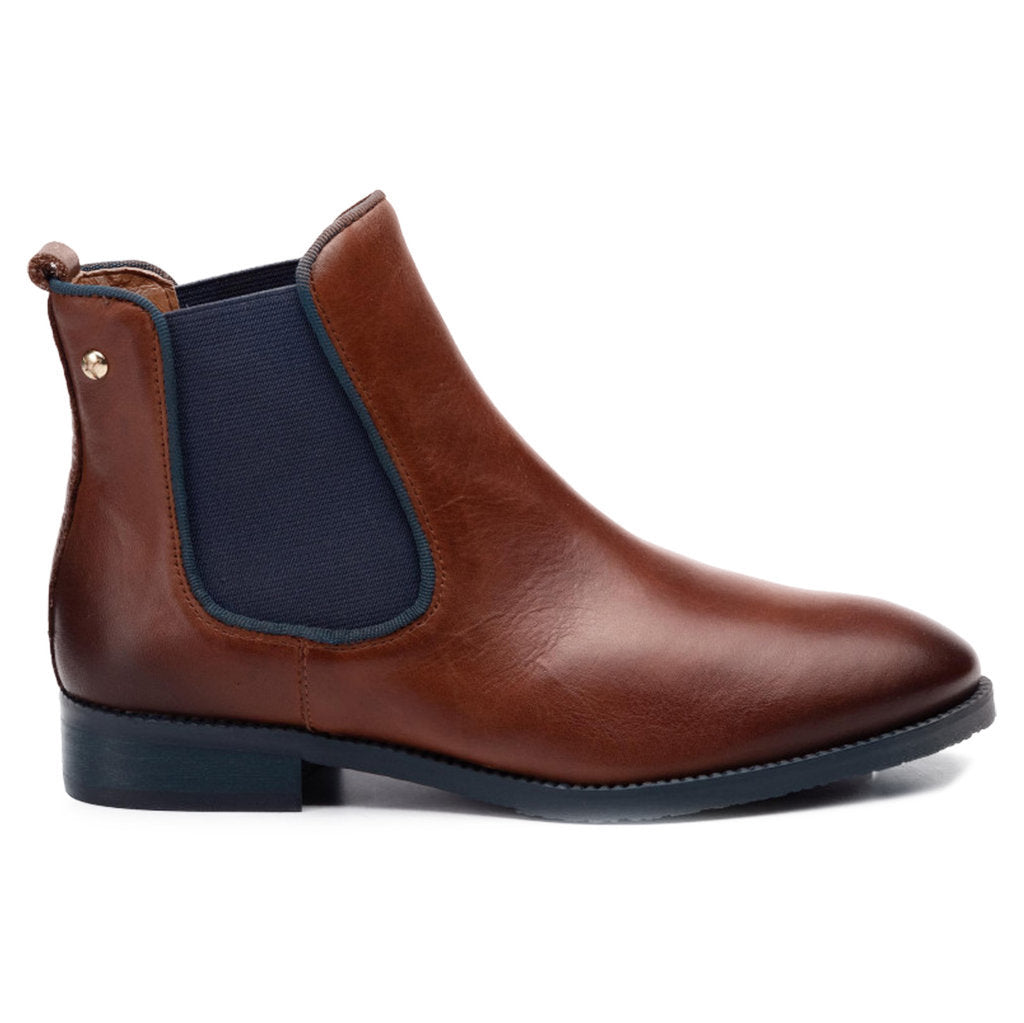 Pikolinos Royal W4D-8637ST Leather Textile Womens Boots#color_cuero