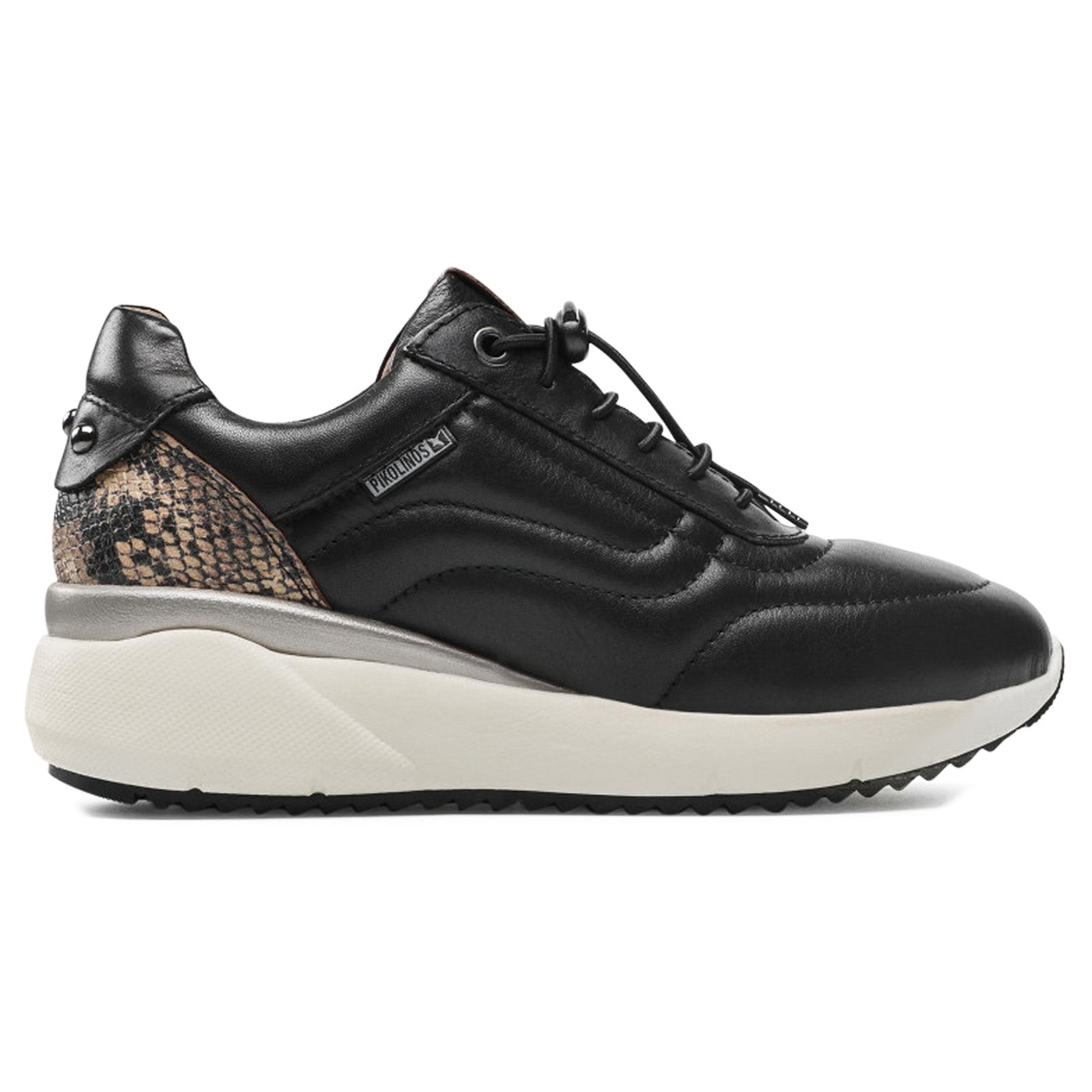 Pikolinos Sella Leather Womens Trainers#color_black