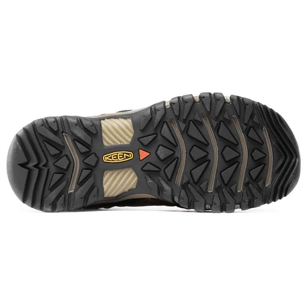 Keen Ridge Flex Mid Waterproof Leather Men's Hiking Shoes#color_bison golden brown