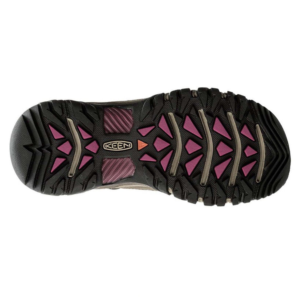 Keen Targhee III Mid Waterproof Leather Women's Hiking Boots#color_weiss boysenberry