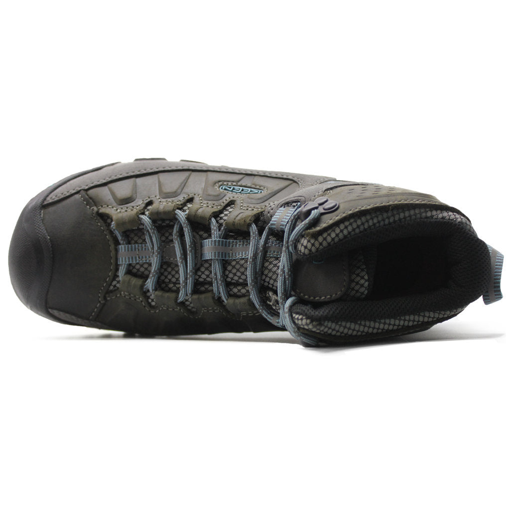 Keen Targhee III Mid Waterproof Leather Women's Hiking Boots#color_magnet atlantic blue