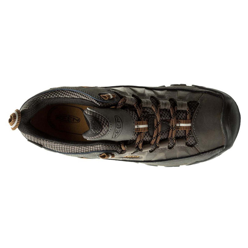 Keen Targhee III Waterproof Leather Men's Hiking Boots#color_black olive golden brown