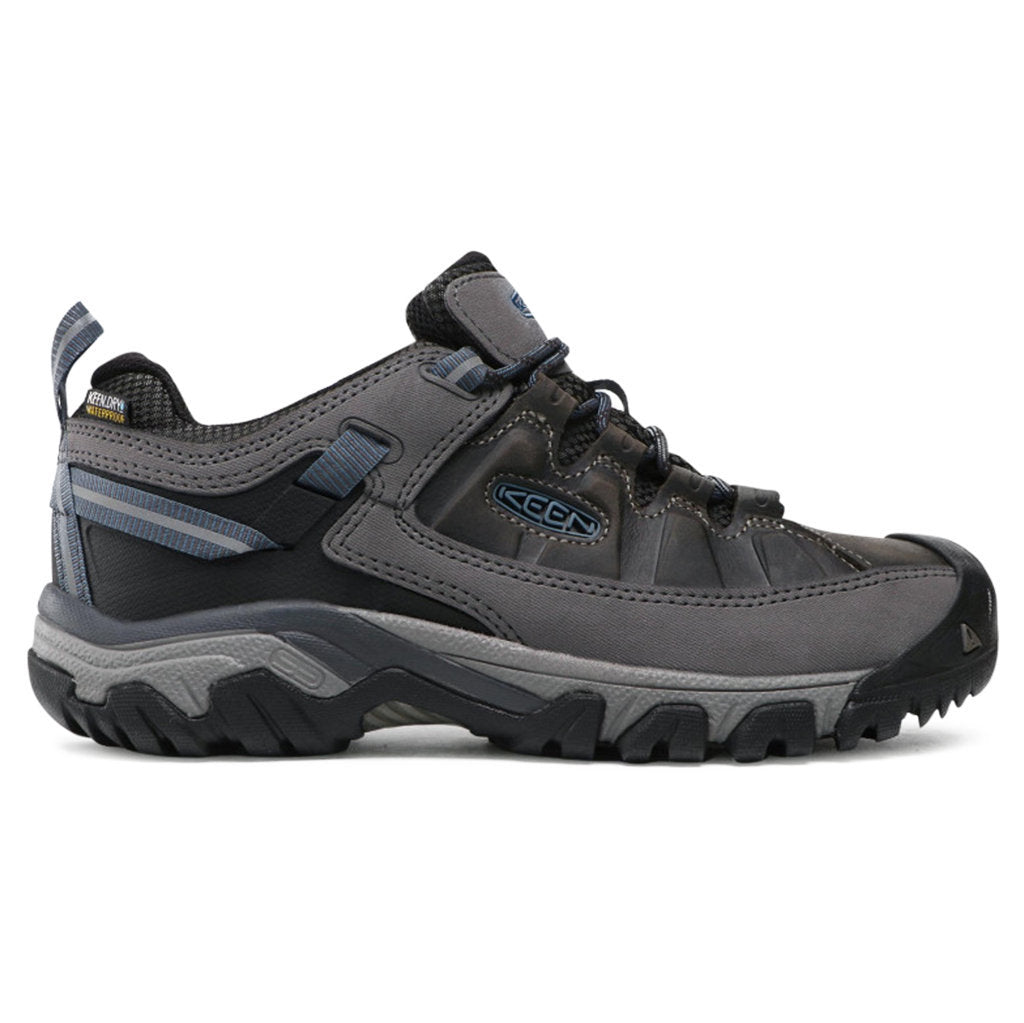 Keen Targhee III Waterproof Leather Men's Hiking Boots#color_steel grey captains blue