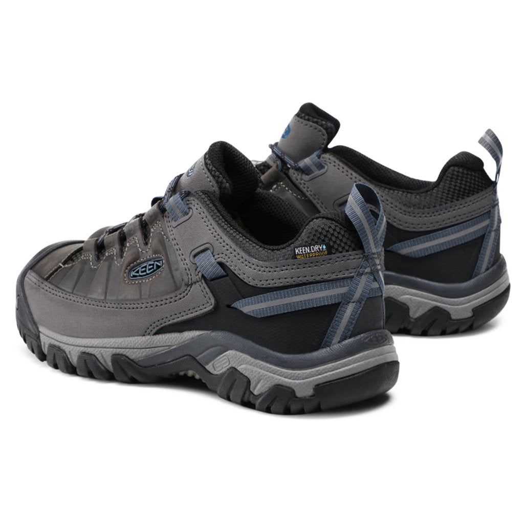 Keen Targhee III Waterproof Leather Men's Hiking Boots#color_steel grey captains blue