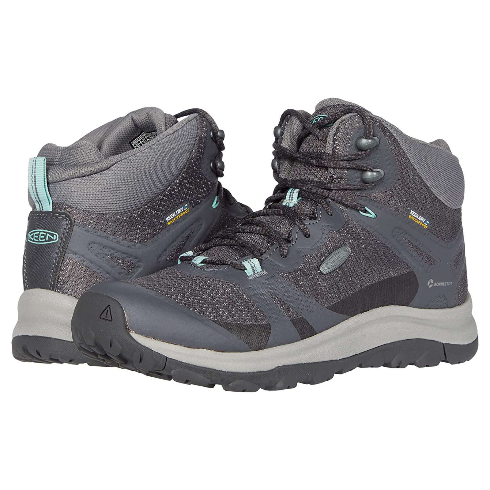 Keen Terradora II Mid Synthetic Textile Women's Hiking Boots#color_magnet ocean wave