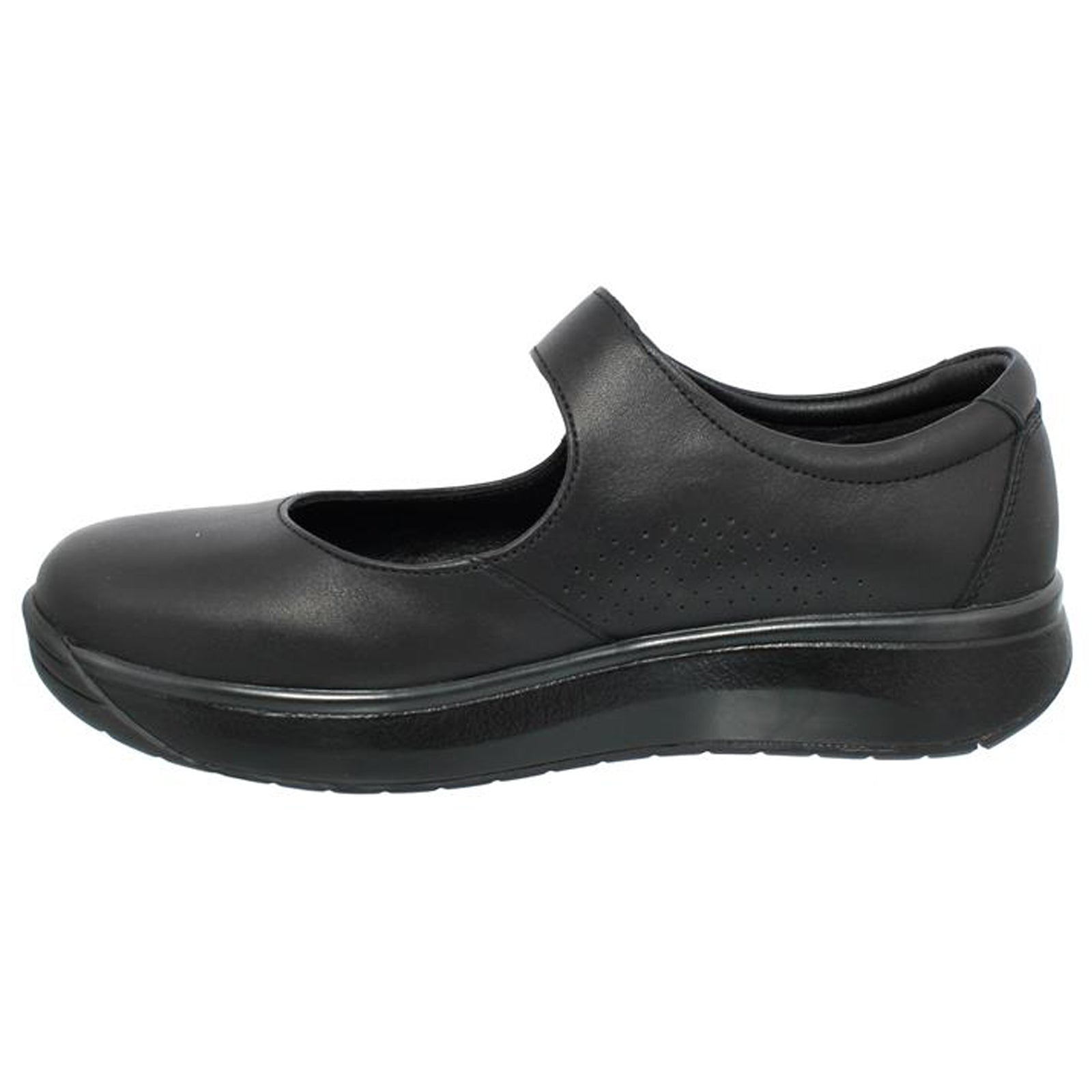 Joya Audrey ii Leather Women's Slip-on Shoes#color_black