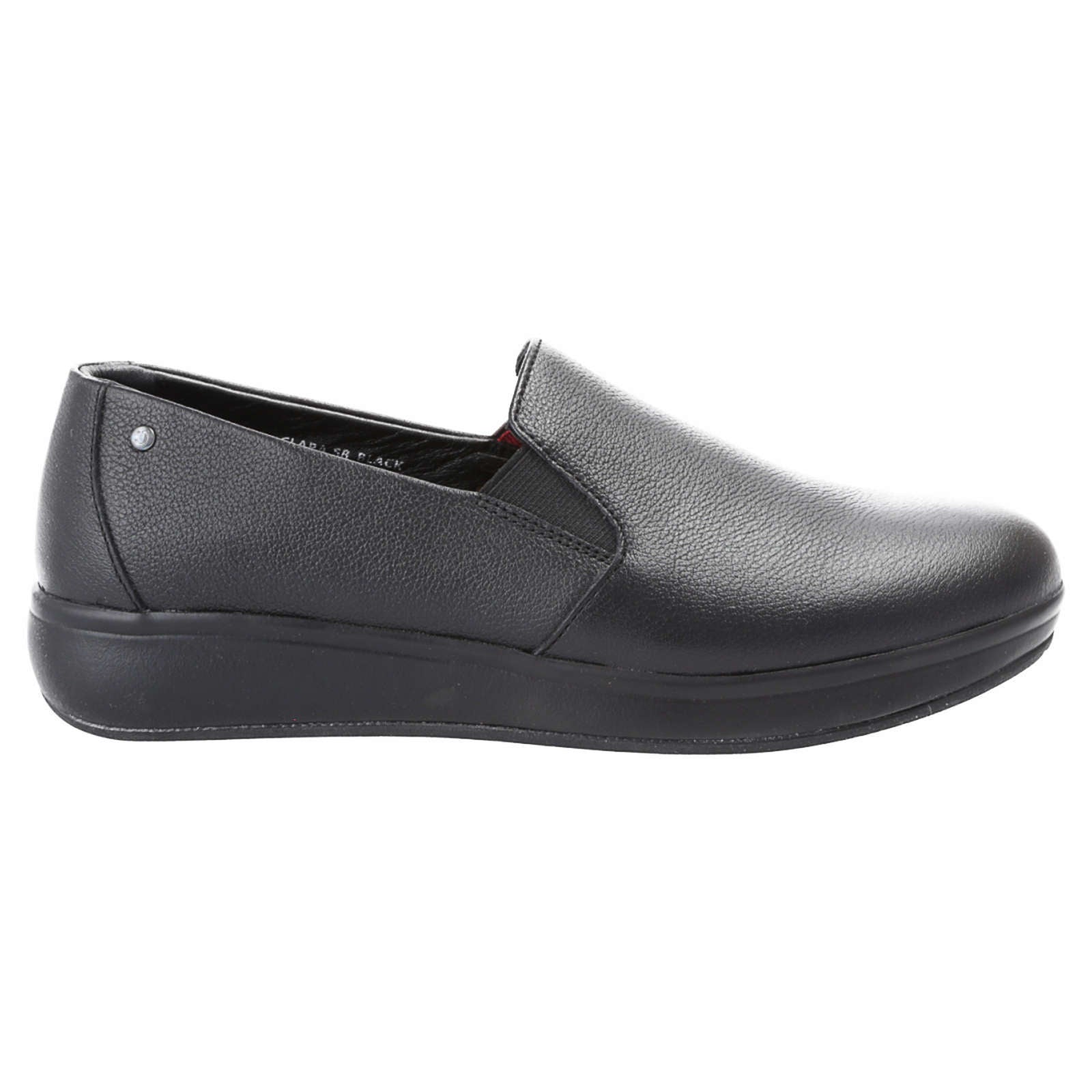 Joya Clara SR Full Grain Leather Women's Slip-On Shoes#color_black