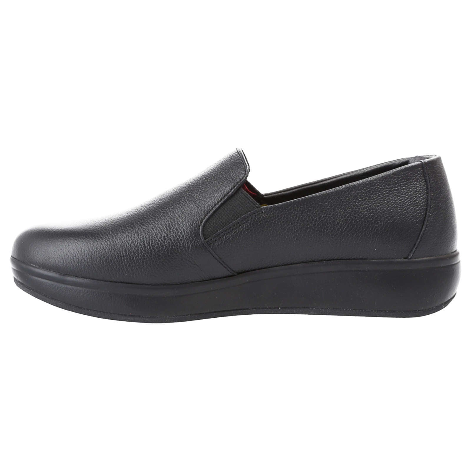 Joya Clara SR Full Grain Leather Women's Slip-On Shoes#color_black