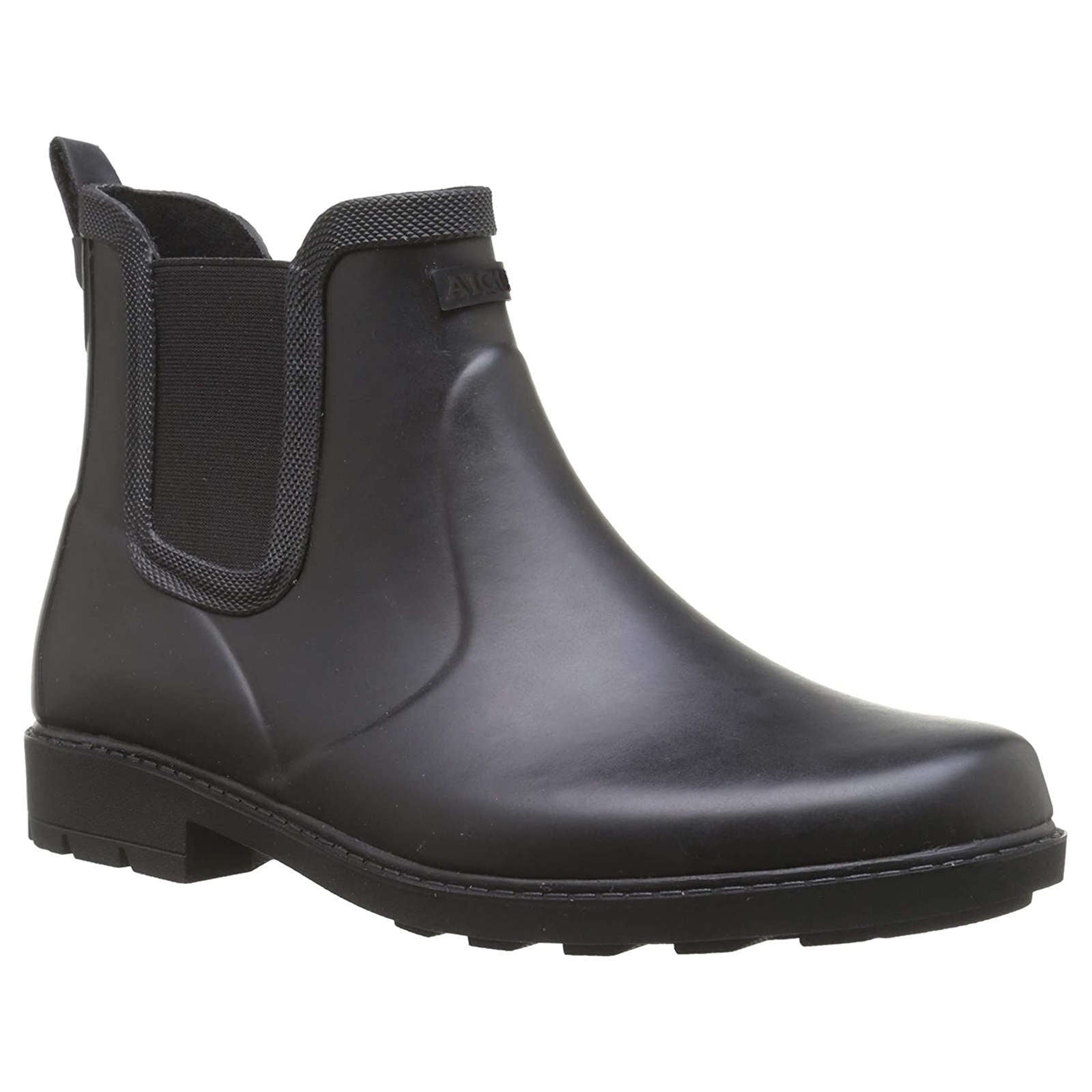 Aigle Carville Rubber Men's Chelsea Boots#color_noir