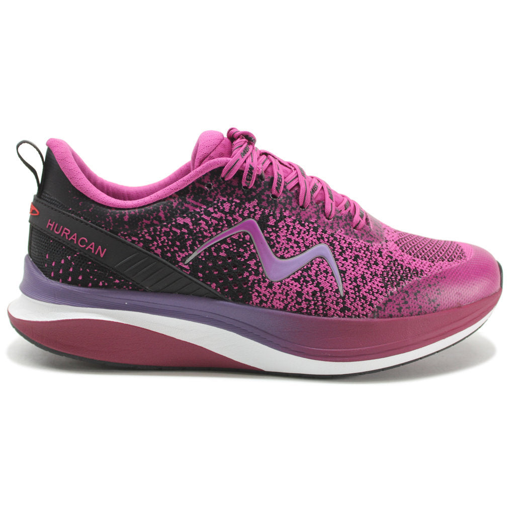 MBT Huracan 3000 Fly Knit Mesh Women's Low-Top Trainers#color_black orchid flower