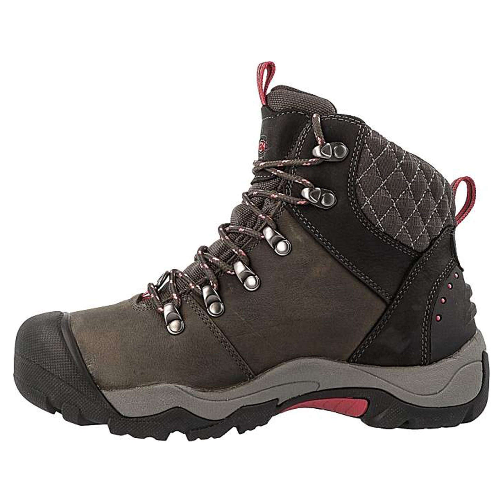 Keen Revel III Waterproof Leather Women's Winter Hiking Boots#color_black rose