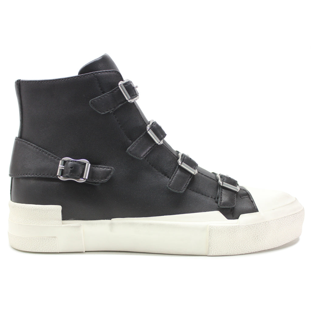 Ash Gang Nappa Leather Women's High-Top Trainers#color_black black