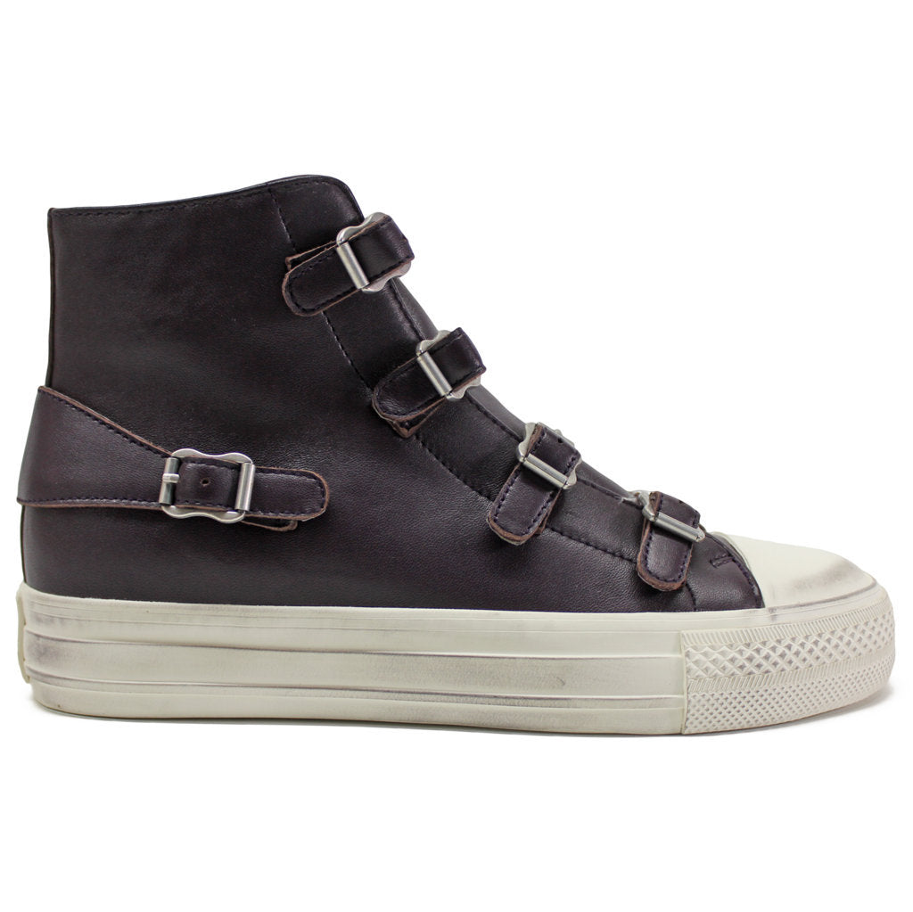 Ash Virgin Nappa Leather Women's High-Top Trainers#color_plum