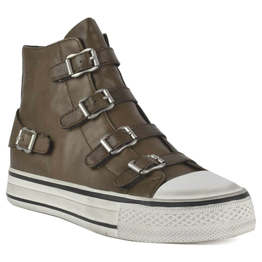 Ash Virgin Nappa Leather Women's High-Top Trainers#color_topo