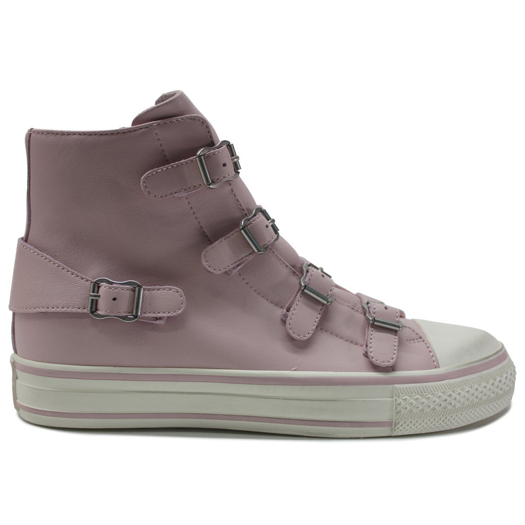 Ash Virgin Nappa Leather Women's High-Top Trainers#color_crystal rose