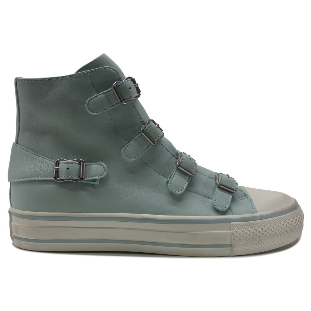 Ash Virgin Nappa Leather Women's High-Top Trainers#color_misty blue