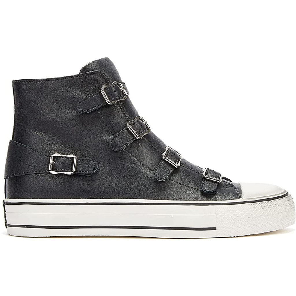 Ash Virgin Nappa Leather Women's High-Top Trainers#color_graphite